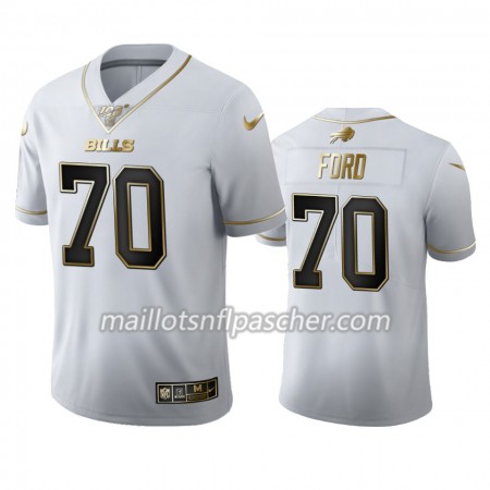 Maillot Buffalo Bills Cody Ford 70 Nike Blanc Golden Edition 100th - Homme